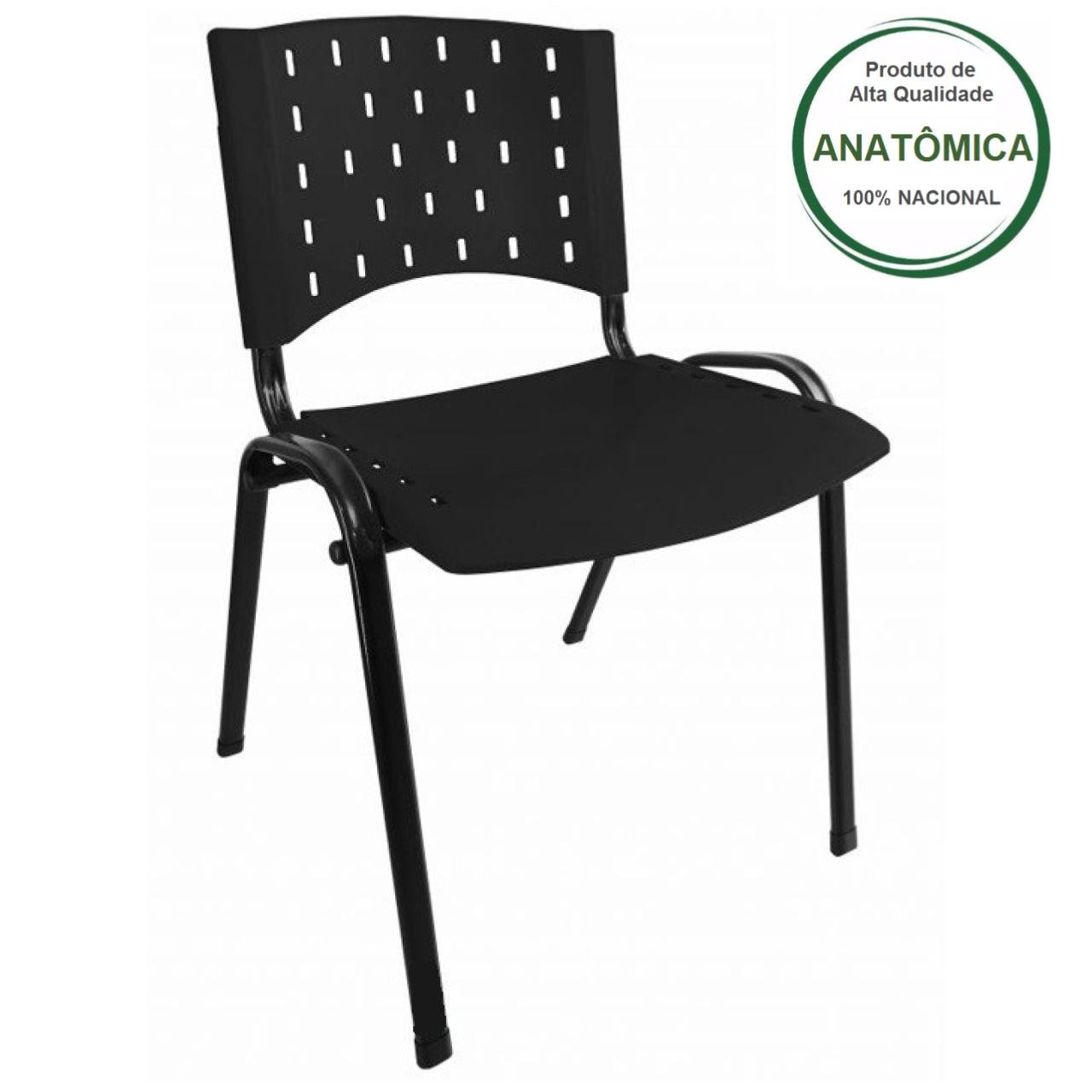 Cadeira Plástica REALPLAST 04 pés-Plástico Preto (Polipropileno) - 2