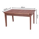 Ver imagem 4 de Mesa Centro Lateral Apoio Retangular em Madeira Maciça