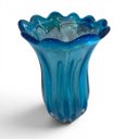 Ver imagem 3 de Vaso em Murano na Cor Azul Claro - 24x14x14cm