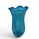 Ver imagem 4 de Vaso em Murano na Cor Azul Claro - 24x14x14cm