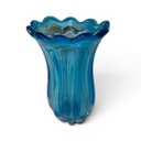 Ver imagem 1 de Vaso em Murano na Cor Azul Claro - 24x14x14cm