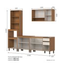 Ver imagem 4 de Cozinha Modulada Completa 4 Peças com Torre Quente 2 Fornos Venaly