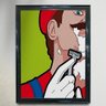 Quadro Decorativo Geek e Nerd Mario barbado - PVC 2mm 40x60 - 1