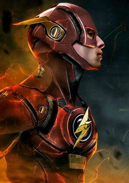Quadro Decorativo Geek e Nerd The Flash - PVC 1mm 30x45 - 1