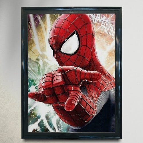 Quadro Decorativo Geek e Nerd Homem Aranha - PVC 2mm 40x60 - 1