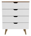 Ver mais imagens de Cômoda 68x92,5cm com 4 Gavetas e Pé Cônico Cm8026 Tecnomobili