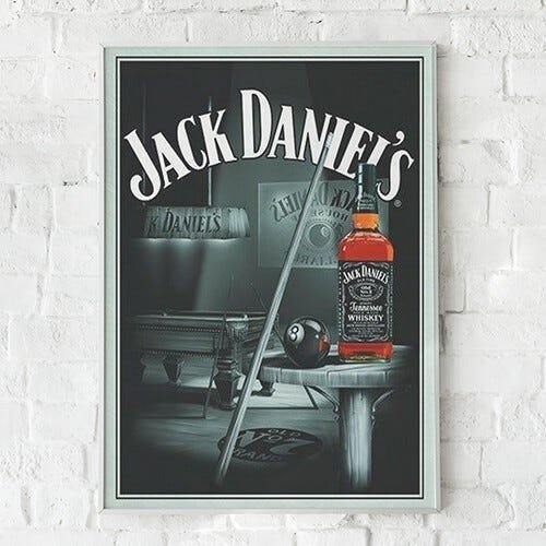 Quadro Decorativo Bar e Boteco Daniels - PVC 1mm 30x45 - 1