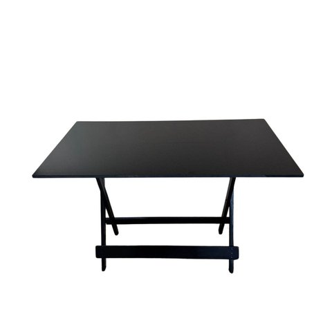 Mesa Dobrável 120x70 Preto Bar Restaurante Lanchonete