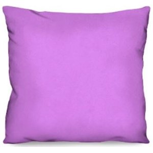 Capa de Almofada Decorativa Lilás em Veludo 100% Poliéster para Sofá - 45x45cm