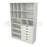 Armário Arara Gaveta Samara M10 100% Mdf (closet / Colmeia) - Branco - 4