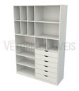 Ver imagem 4 de Armário Arara Gaveta Samara M10 100% Mdf (closet / Colmeia) - Branco
