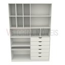 Ver imagem 2 de Armário Arara Gaveta Samara M10 100% Mdf (closet / Colmeia) - Branco