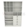 Armário Arara Gaveta Samara M10 100% Mdf (closet / Colmeia) - Branco - 2