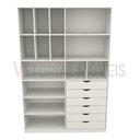 Ver imagem 3 de Armário Arara Gaveta Samara M10 100% Mdf (closet / Colmeia) - Branco