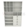 Armário Arara Gaveta Samara M10 100% Mdf (closet / Colmeia) - Branco - 3