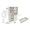 Ver imagem 1 de Armário Arara Gaveta Samara M11 100% Mdf (closet / Colmeia) - Branco