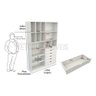 Armário Arara Gaveta Samara M11 100% Mdf (closet / Colmeia) - Branco - 1