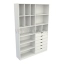 Ver imagem 5 de Armário Arara Gaveta Samara M11 100% Mdf (closet / Colmeia) - Branco