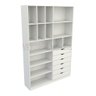 Armário Arara Gaveta Samara M11 100% Mdf (closet / Colmeia) - Branco - 5