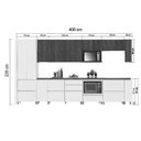 Ver imagem 7 de Cozinha Modulada Completa Rainha 19 Peças 5aéreos+5balcões+ 1 Paneleiro +8complementos C6p76