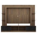 Ver imagem 6 de Estante com Suporte para TV até 65" Multimóveis Oslo FG3386 Madeirada/Preta