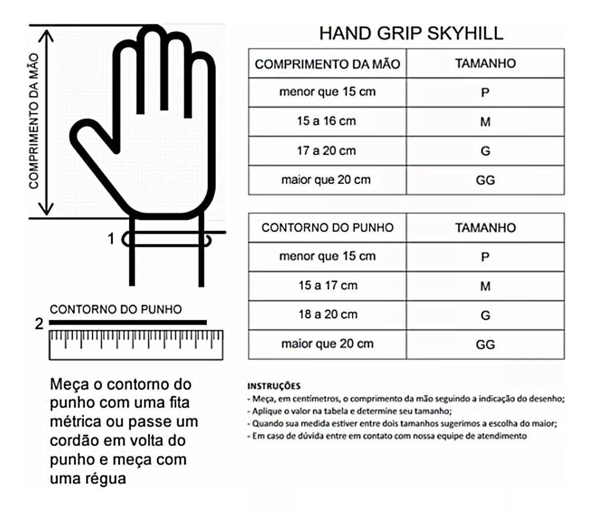 Kit Hand Grip Competition Skyhill + Munhequeira Elástica Listrada:gg/laranja - 6