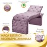 Maca de Estética Reclinável e Reta Andressa Star Confort Lilas Veludo 1707 - 5