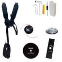 Ver imagem 7 de Roçadeira Anmax Cg520p 52cc 2,2hp C/ Carretel + Facas 2 Pontas + 80 Dentes + Escova de Aço