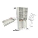 Ver imagem 1 de Armário Arara Gaveta Samara M5 100% Mdf Closet Lojas Colmeia - Branco