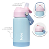 Garrafa Térmica Buba com Alça Canudo Azul Rosa 360ml - 3