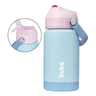 Garrafa Térmica Buba com Alça Canudo Azul Rosa 360ml - 2
