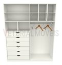 Ver imagem 5 de Armário Arara Gaveta Samara M6 100% Mdf Closet Loja Colmeia - Branco