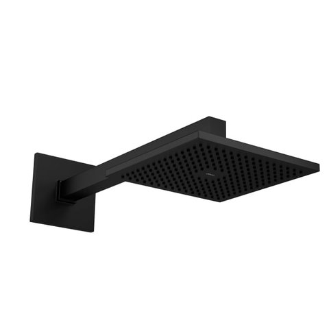 Chuveiro Deca com Tubo de Parede Quadrado Black Matte 1992.bl.ct.mt