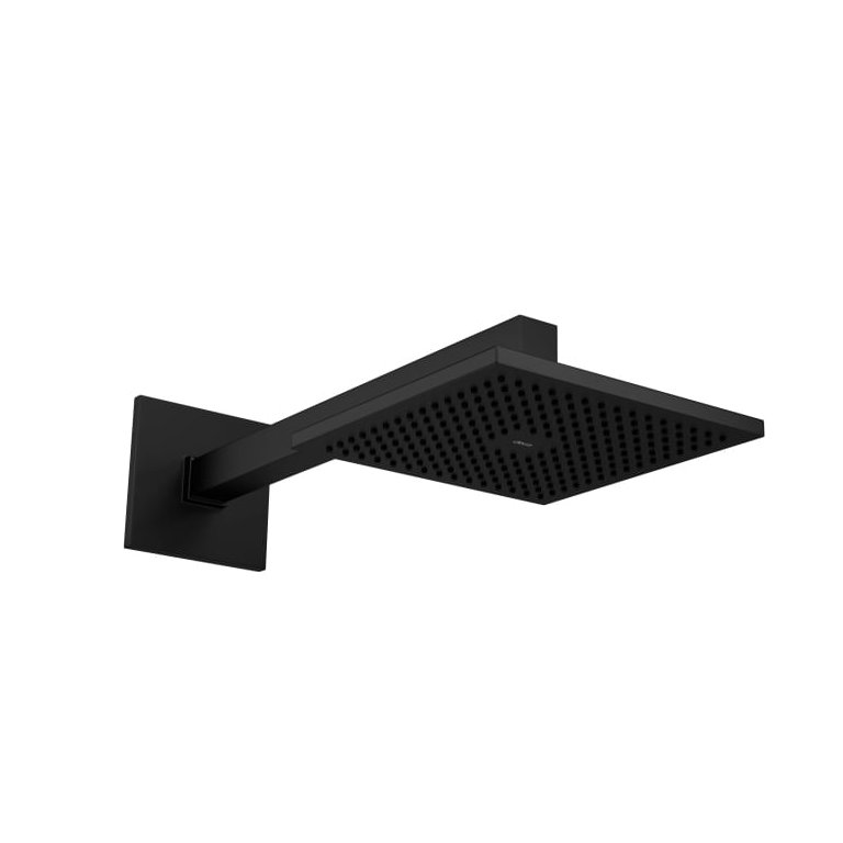 Chuveiro Deca com Tubo de Parede Quadrado Black Matte 1992.bl.ct.mt