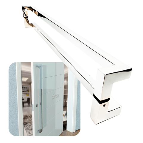 Puxador para Portas Athenas Polido 2,0 M