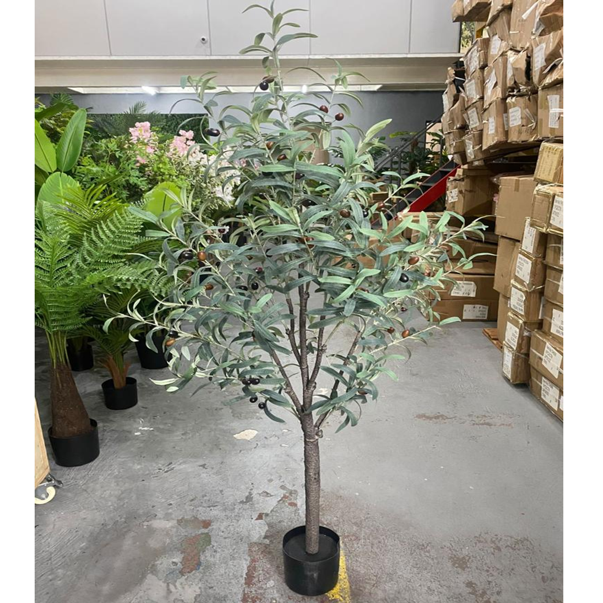 Oliveira Planta Artificial Árvore Decoração com 1.50cm - 7