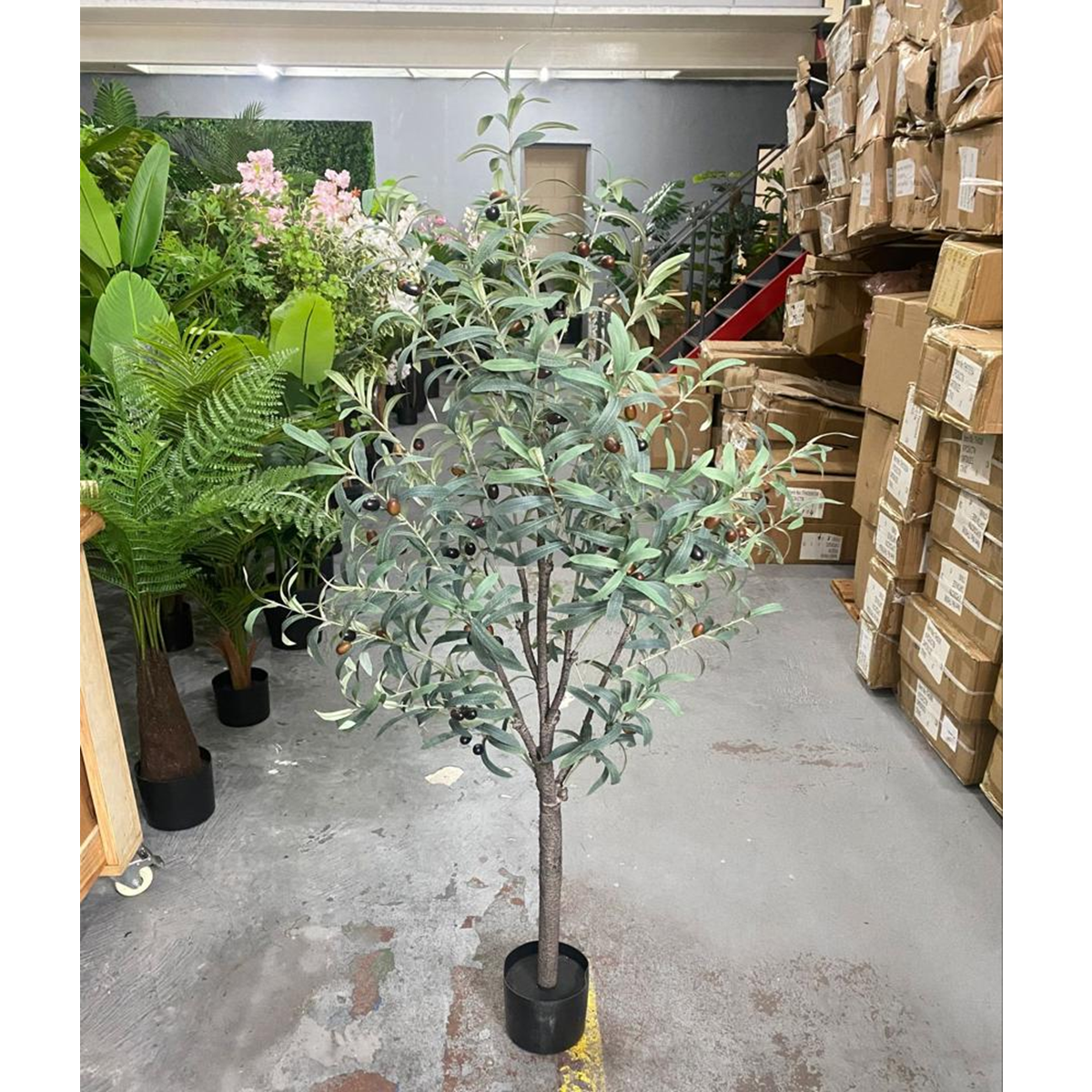 Oliveira Planta Artificial Árvore Decoração com 1.50cm - 8