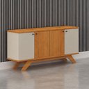 Ver imagem 3 de Aparador Buffet Ilheus Cinamomo Off White - Leifer