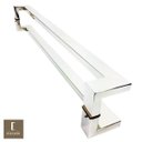 Ver imagem 1 de Puxador Para Portas Duplo em Aço Inox 304 Modelo Grécia Polido Brilhante para portas: pivotantes/ - 