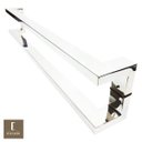 Ver imagem 2 de Puxador Para Portas Duplo em Aço Inox 304 Modelo Grécia Polido Brilhante para portas: pivotantes/ - 