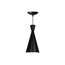 Ver imagem 1 de Luminária Pendente Cone Venturi Preto Fosco / Branco