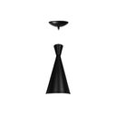 Ver imagem 4 de Luminária Pendente Cone Venturi Preto Fosco / Branco