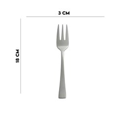 Conjunto 6 Garfos de Sobremesa para Bolo Jogo Kit Aço Inox Berna Wolff - 2