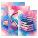 Ver imagem 3 de Kit 3 Quadro Decorativo Menina Faculdade Estudos Rosa Quarto Qualidade Premium Moderno 28x20cm