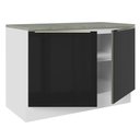 Ver imagem 6 de Balcão de Pia 120 cm 2 Portas Branco/Preto Lux Madesa