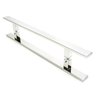 Puxador Aço Inox Polido/Cromado Para Porta Vidro Temperado Blindex (CLEAN) - 50 CM ENTRE FUROS 30CM - 3