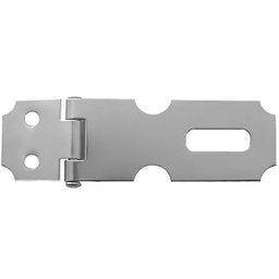 Dobradiça Porta Cadeado Fecho Trinco Zincado 6,3cm para Portão Gaveta Armário | Aliança | Kit 10 Un - 5