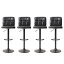 Ver imagem 1 de Kit 4 Banquetas Gomos Prime Giratória com Ajuste de Altura Preto