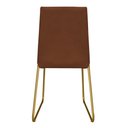 Ver imagem 4 de Kit 3 Cadeiras de Jantar Lille Base Aramado Gold Veludo Terracota - Montanaris Decor