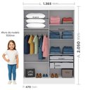 Ver imagem 3 de Guarda-Roupa Infantil 2 Portas de Correr Helena Branco